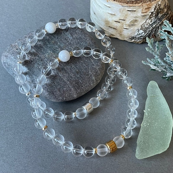 Clear Quartz Gemstone Bracelet
