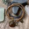 Angel Bracelet - blue and gold