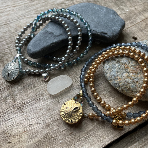 Angel Bracelet - blue and gold