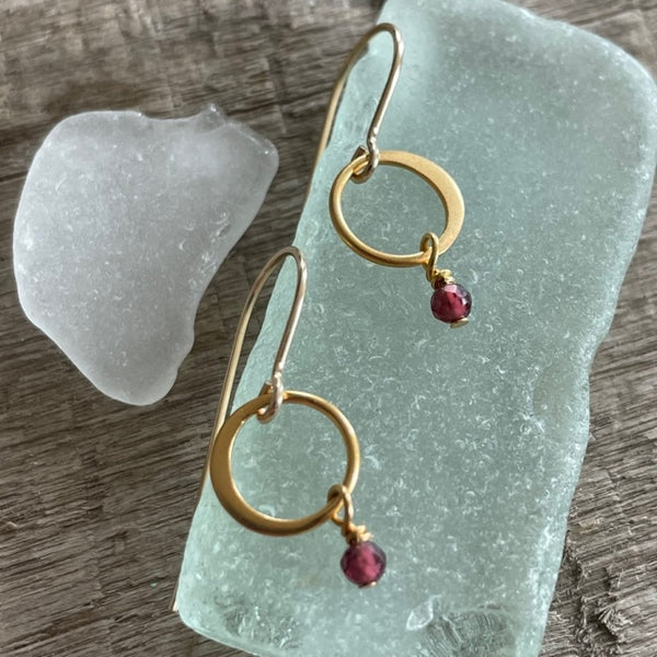 Ruby Earrings - July