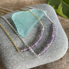 Amethyst Beaded Bar - February