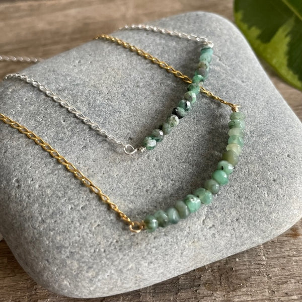 Emerald Beaded Bar  - May