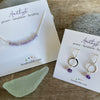 Amethyst Beaded Bar - February