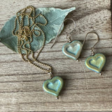 Chain Necklace - Glass Heart