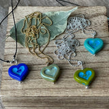 Gore-tex Necklace - Glass Heart