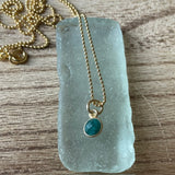 Mini Gemstone Charm - Chain Necklace