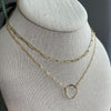 Chain Necklace - Mini-Paperclip w/Circle