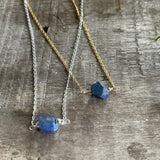 Gemstone Choker/Necklace  - Friendship Stone - Lapis