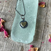 Chain Necklace - Mixed Metal Heart