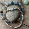 Kyanite and Mini Bead - Bracelet Stack