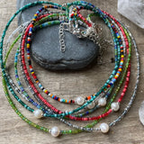 Seed Bead Chokers - Mix of Colors
