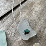 Rough Gemstone Choker/Necklace  - Silver Chain