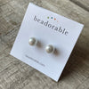White Pearls Studs