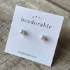 White Pearls Studs