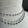 Beaded Chain Chokers - More Silver