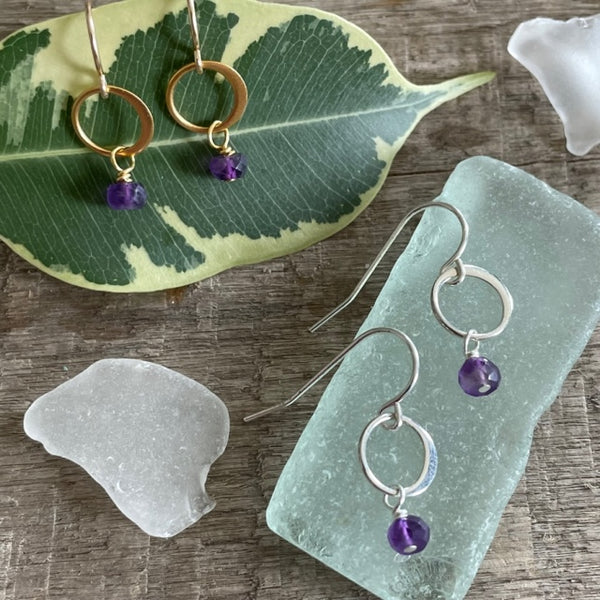 Amethyst Earrings - February