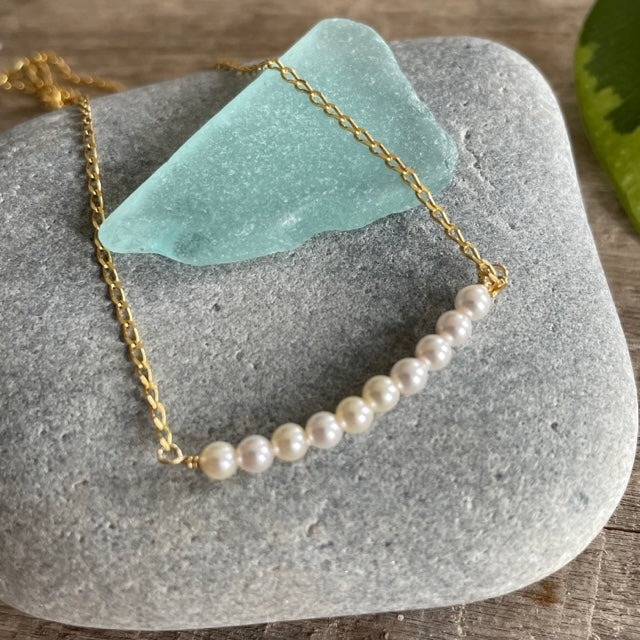 Pearl Beaded Bar  - June