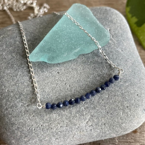 Sapphire Beaded Bar  - September