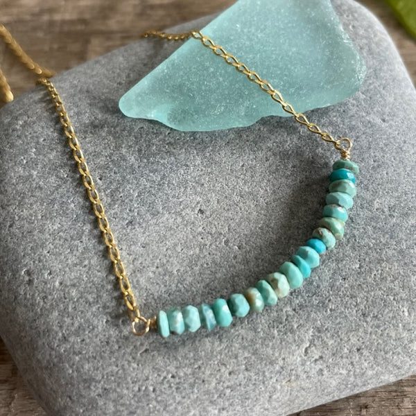 Turquoise Beaded Bar  - December