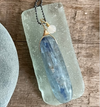 Chain Necklace - Moonstone and Kyanite